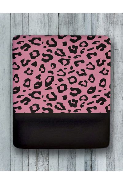 HobiShop Pink Black Wrist Support Mouse Pad