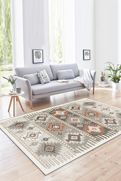 Halise Home Kaymaz Tabanlı Yıkanabilir Baskılı Yolluk Mutfak Halısı Koridor H...