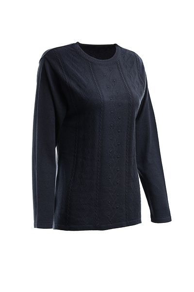Trikolay Plus Size Patterned Knitwear Sweater
