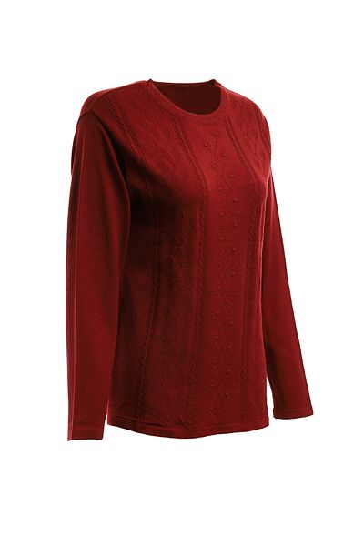 Trikolay Plus Size Patterned Knitwear Sweater