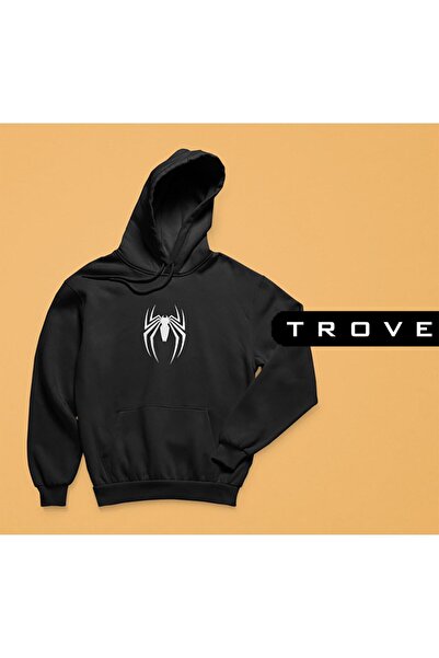 TROVE Hanorac unisex, femei, bărbați, Spider Marvel Spider Man, cu 3 fire, cu...