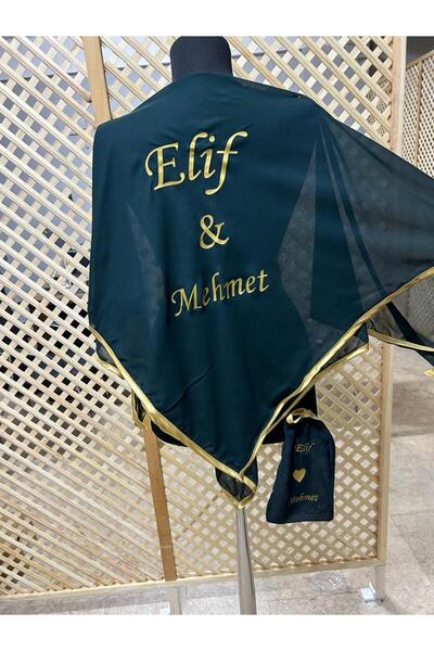 TAN EVENT Isimli Damat Örtüsü Baskılı Damat Örtüsü,kişiye Özel Damat Şalı, Şi...