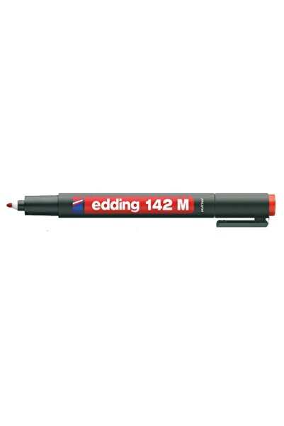 Edding قلم أسيتات E-142 M أحمر 10 عبوات Ed14202 (عبوة واحدة 10 قطع)