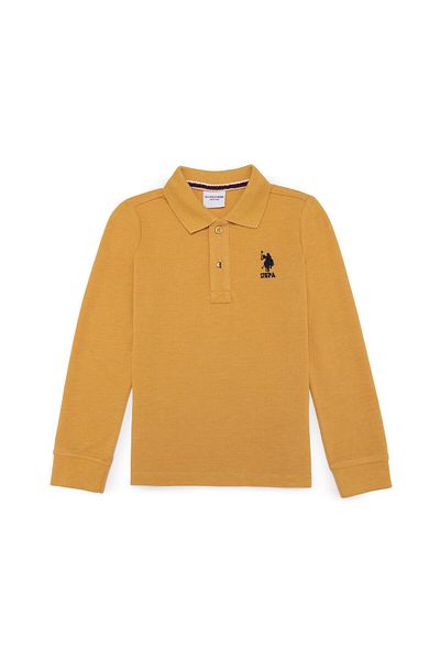 U.S. Polo Assn. Hanorac de bază Saffron Melange pentru băieți