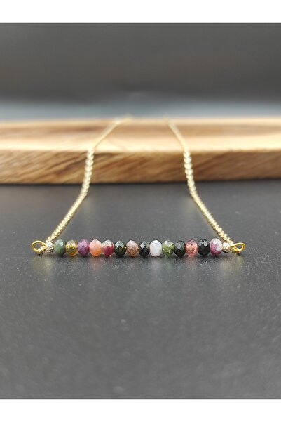 LightCrop قلادة بتصميم حجر التورمالين