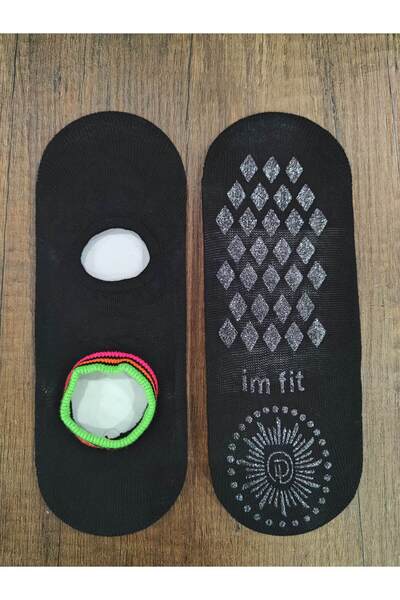 Leement socks 2 perechi de șosete Yogo Plates pentru damă, cu pantaloni impri...