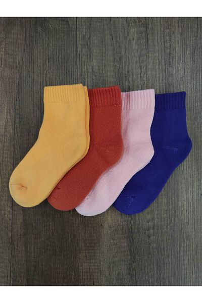 Leement socks Детски дебели хавлиени термо чорапи 4 чифта зимни чорапи