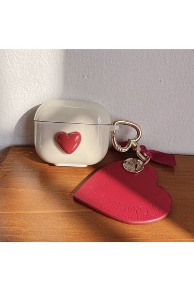 sorte atelier 3rd Generation Headphone Case Heart Pattern Headphone Case