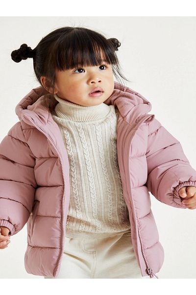 Next Baby 100% Organic Cotton Hooded Fleece Lined Children's Coat ALYPM00213