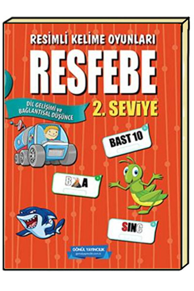 GÖNÜL YAYINCILIK Adım Adım Resfebe Seti (seviye 1-2-3-4) Kelime Oyunları kitap seti
