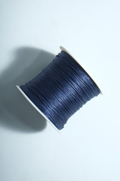 Eskişehir hobi sanat 1 мм 100 метрів темно-синього кольору парашутна мотузка макраме браслет намисто прикраса дизайн чотки мотузка