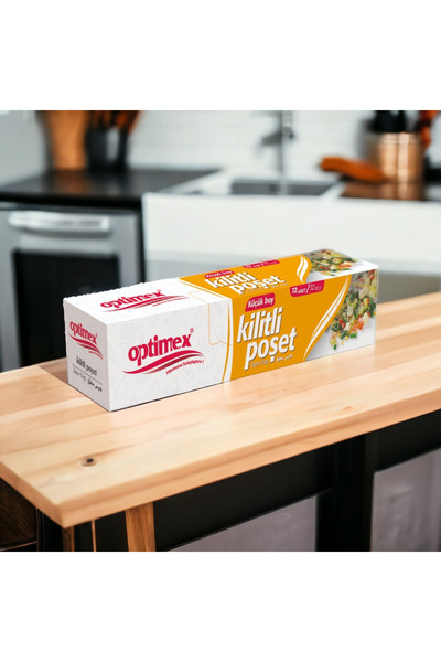 OPTİMEX Kilitli buzdolabı poşeti küçük boy 12'li