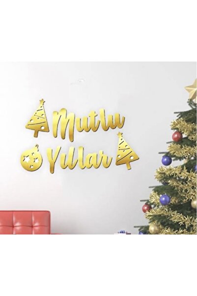 YILBAŞI MUTLU YILLAR KALİGRAFİ BANNER GOLD