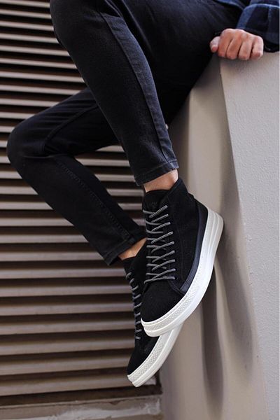 BZ Moda B-C030 BT Laced Ορθοπεδική Σόλα Ανδρικές Χειμερινές Μπότες Αδιάβροχες και Ψυχρές Ανδρικές Μαύρες