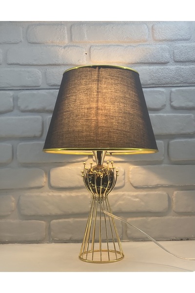 365GUNSERİSONU عاكس الضوء مخطط باللون الأسود والذهبي - قماش معدني بساق، مزين ...