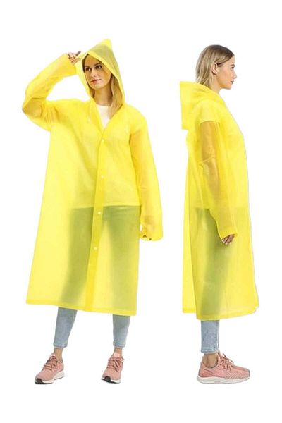 Mood Agenda Women's Windproof Hooded Raincoat Eva Raincoat