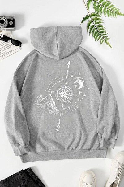 Adrift Unisex kompas majica KPP-crna-kompas