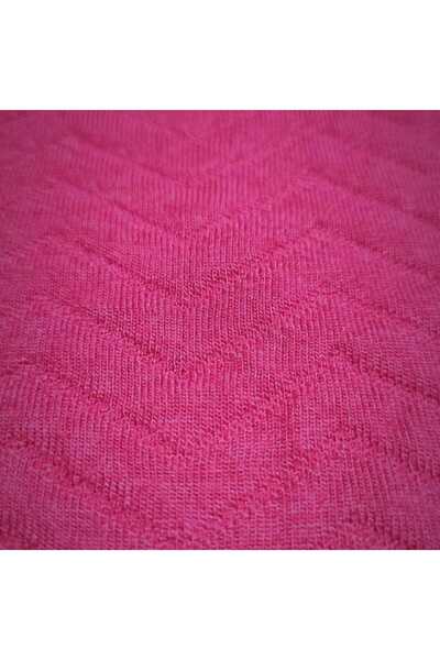 Dore Zigzag Desen Polyviskon Likra Kabartma Kumaş Pembe (ELBİSE,GÖMLEK,BLUZ,ETEK,PANTOLON)