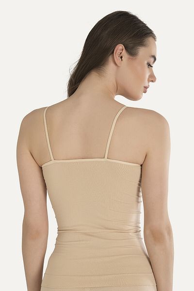 NBB 3 Pieces, Seamless, Lycra, Thin Strap Women's Undershirt