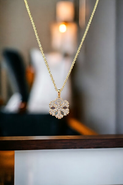 Budakoğulları 925 Ayar Gümüş Rodyumlu Kar Tanesi Pırlanta Taşlı Gümüş Üzeri 1...