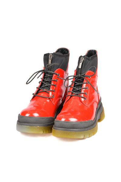 Venüs 2254303K Hakiki Deri Destekli Taban Spor Klasik Günlük KAlın Taban Rugan Postal Tarz Bot