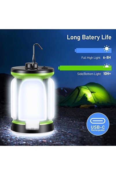 Genel Markalar Kamp Lambası Şarj Edilebilir, Blukar Kamp Feneri - 7 Lşık Modu...