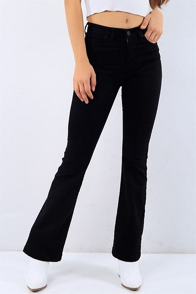 ByCukurovaFrango Julia Women's Black Non-Fading Spanish Pants