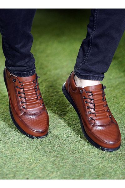Nexxon Daily Orthopedic Tan Men's Shoes Laser Model