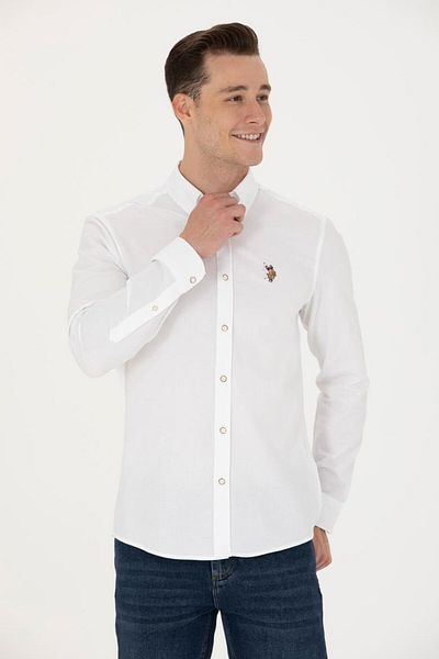 U.S. Polo Assn. Πόλο ανδρών ΗΠΑ Assn. Μακρυμάνικο Basic πουκάμισο Asil'Ce ButikHome