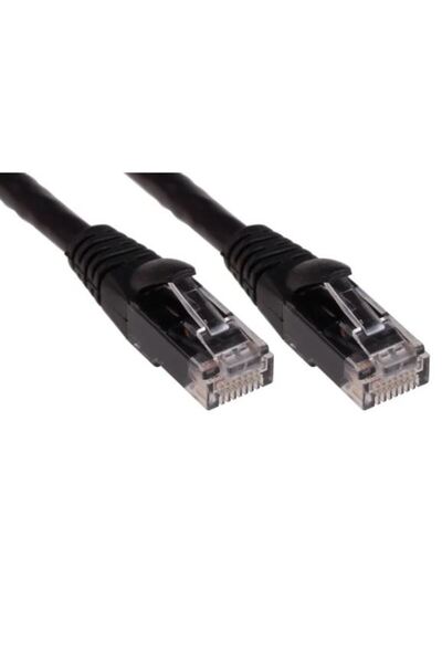 Universal ODS 02R45R45C6UJ1B0.2A CAT6 UTP LSZH نحاس 0.20 متر أسود باتش كورد