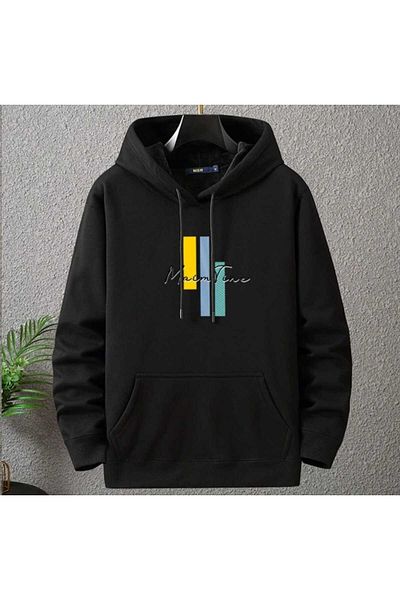 PUNIX Men's Oversize Sweatshirt - Thick and Hooded, 3 Thread Full Personality