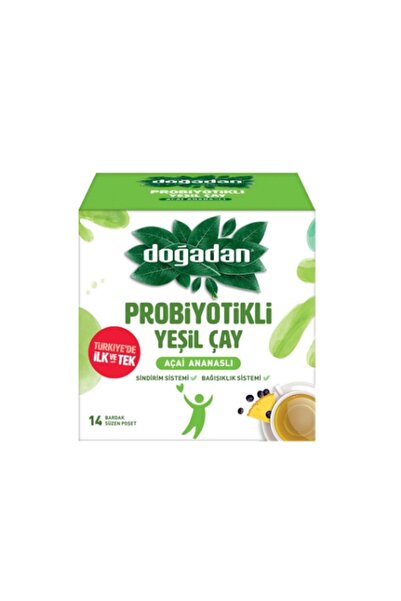Doğadan 12'li Doğadan Probiyotikli Yeşil Çay Sade Bitki Çayı 23.8 Gr. EMH