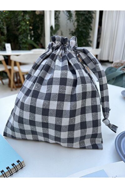 Sumicorn Design حقيبة منظم برباط ورباط من القماش الصديق للبيئة باللون الرمادي...