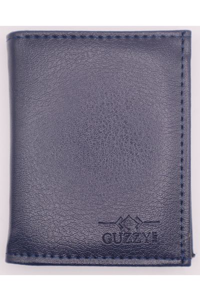 Astakos Men's Model Synthetic Vegan Luxury Leather Classic Vertical Cut Card Holder Wallet Width 8cm
