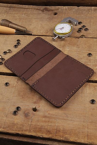 New Coast Leather 1900's Χειροποίητη ανδρική κάρτα από γνήσιο δέρμα