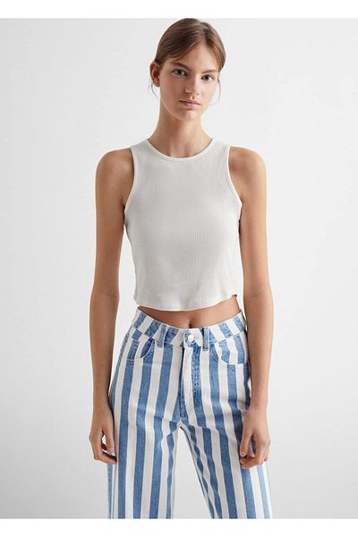 Mango Teen Blugi Albi Pentru Copii