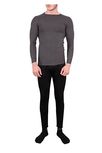 j.j.jilly jolly baby&kids Men's Black Thermal Tights 0125