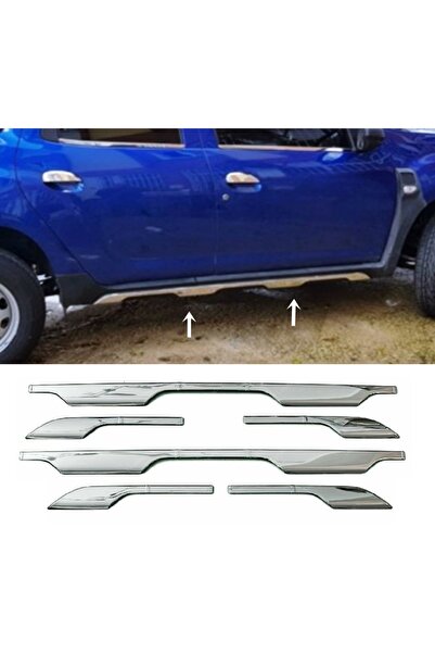 ZNZ OTO AKSESUAR Dacia Duster Krom Yan Etek Marşpiyel Çıta 6 Parça 2018 Ve Üz...