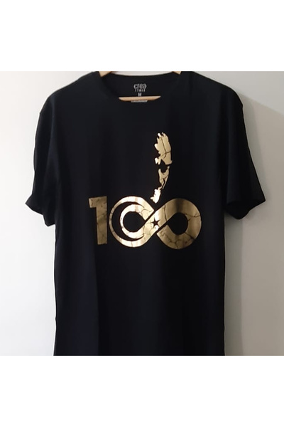 Crea Eymer Wear 100-річний ювілейний велосипедний комір з принтом силуету Ата...