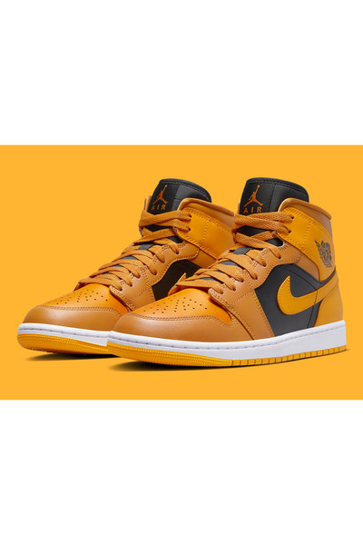 Nike Air Jordan 1 Mid University Gold Paints Erkek Spor Ayakkabı