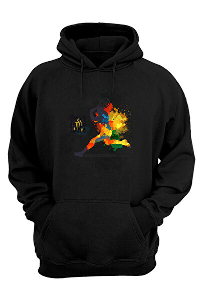 THEWERT Unisex najbolja teniska ilustracija, crna majica standardnog kroja