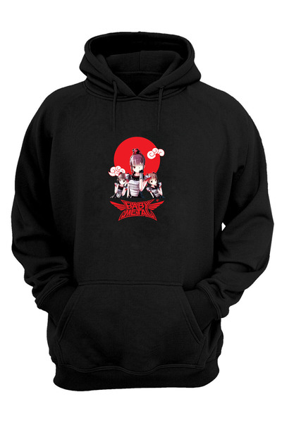 THEWERT Унисекс суитшърт Zettai BABYMETAL с черен размер и стандартна кройка