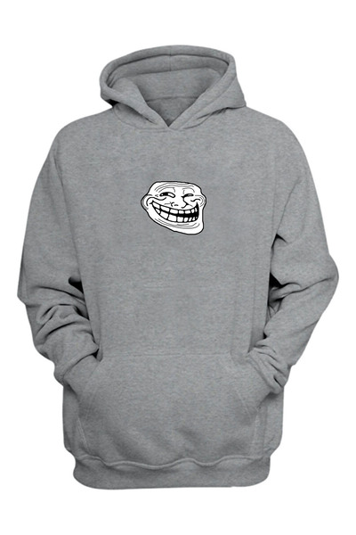 THEWERT Unisex majica sa smiješnim sivim motivom "Troll Trolly Face Rage" sta...