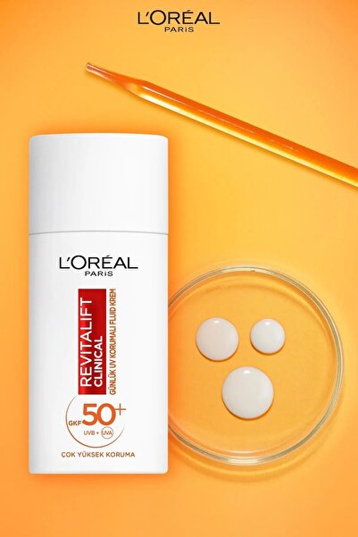 L'Oreal Paris Revitalift Clinical Spf 50+ Günlük Yüksek Uv Korumalı Yüz Güneş...