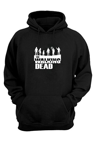 THEWERT Hanorac unisex The Walking Dead The Walking Dead, negru, cu ajustare ...