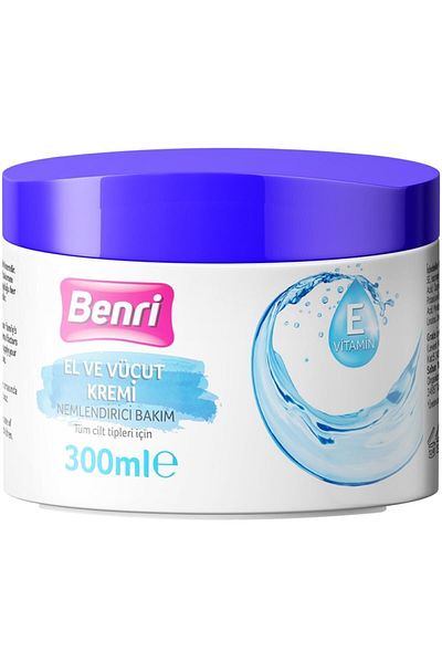 Benri Moisturizing Care Cream - Hand and Body 300 Ml