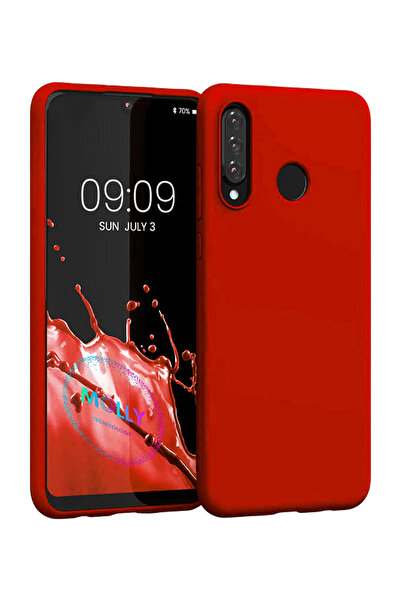 Molly Technology Huawei P30 Lite İçin Alev Kırmızısı Mat Silikon Kılıf