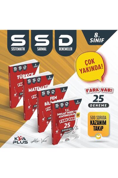 Kva Yayınları KORAY VAROL YAYINLARI 8. SINIF LGS TÜM DERSLER 25'Lİ FARK VAR B...