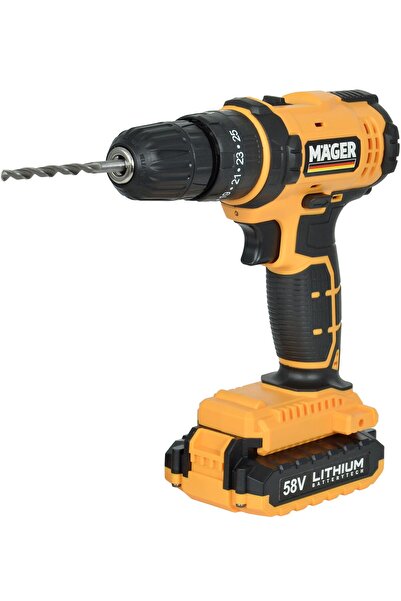 Mager Alman Darbeli 58 Watt 8 Ah Metal Şanzıman Li-ıon Bataryalı Xs Sjs Akülü Vidalama Matkap