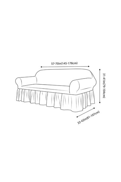 uzhanem Husa de canapea Jacquard cu 2 locuri de dimensiuni medii, husa de canapea extensibila